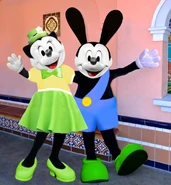 Oswald and Ortensia costumes from 2014 to 2016