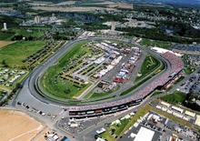 Aerial view of the large track in 2018