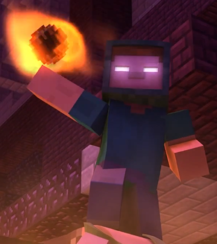 Flame Herobrine Minecraft Skin