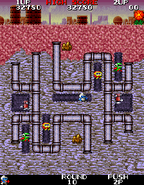 In Dig-Dug: Arrangement