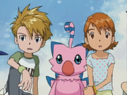 Matt with biyomon