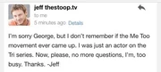 Jeff Nimoy's response #4