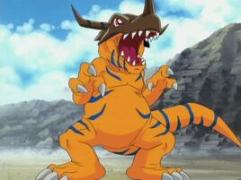 Greymon in Digimon Adventure