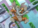 Mammothmon falls to the ground