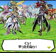 Angewomon vs LadyDevimon Slapping Match - Crusader