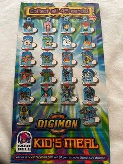 Digimon Taco Bell Kid's Meal Promotions | Digimon Merchandise Wiki | Fandom