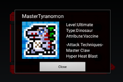 Master Tyrannomon - Digimon - Digimon World 1 Wiki - Grindosaur