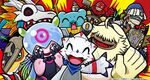 Official Bandai art of Tapirmon with Ginryumon, Jellymon, Gammamon, Angoramon, Airdramon, Espimon, Clockmon, Mummymon, and Bokomon from Twitter