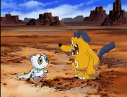 Dogmon viendo a Calumon