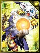 Tailmon and Wizarmon RE Collectors Card