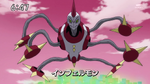 Analyzer screen for Infermon in Digimon Fusion