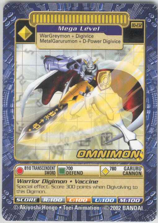 omnimon card