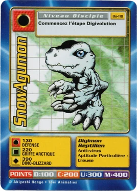 SnowAgumon Bo-110 (DB)