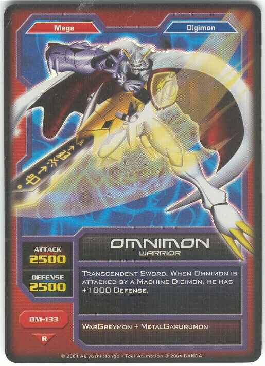 Omnimon Limited Edition Digimon Card Credit Card Credit Card Skin