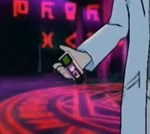 Tsukasa Kagura: Violet/white with green screen and black ring.