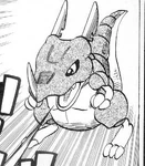 Scan of Hard Armor III from C'mon Digimon: The capering monster BUN