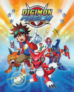 English Promotional Poster for Digimon Fusion