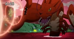 Ebidramon en Digimon Xros Wars: The Boy Hunters Racing Through Time
