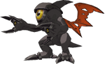 Model of Ghoulmon (Black) from Digimon World Data Squad