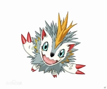 刺蝟獸2D設定圖