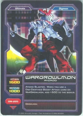 WarGrowlmon DM-205 (DC)