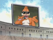 Der große Bildschirm des Kolosseums