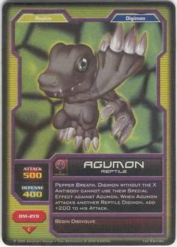 Card:Agumon | DigimonWiki | Fandom