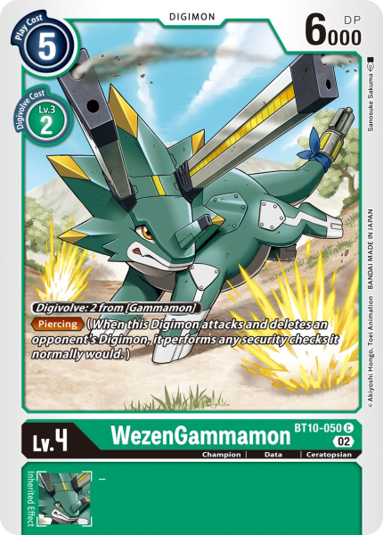 WezenGammamon (BT10-050) | DigimonCardGame Wiki | Fandom