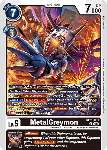 MetalGreymon (BT21-061) | DigimonCardGame Wiki | Fandom