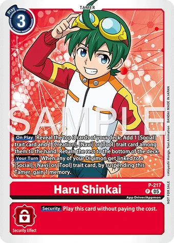 Haru Shinkai (P-217) | DigimonCardGame Wiki | Fandom