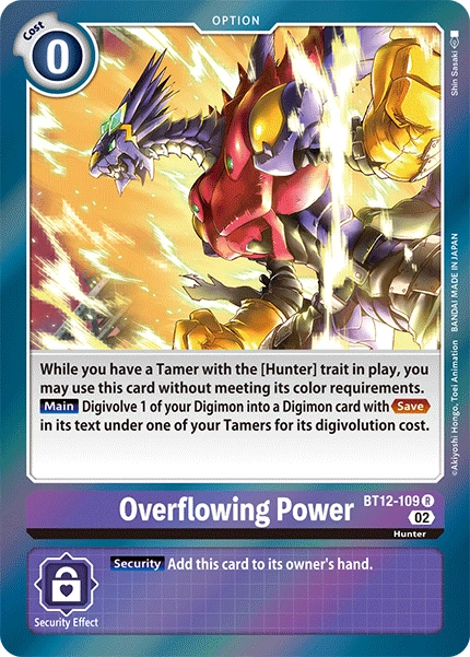 Overflowing Power (BT12-109) | DigimonCardGame Wiki | Fandom