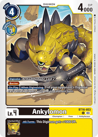 Ankylomon (BT16-053) | DigimonCardGame Wiki | Fandom