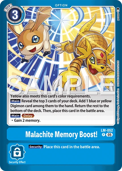 Malachite Memory Boost! (LM-052) | DigimonCardGame Wiki | Fandom