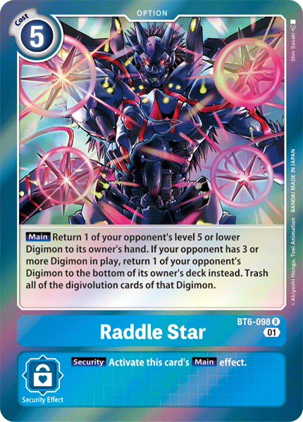 Raddle Star (BT6-098) | DigimonCardGame Wiki | Fandom