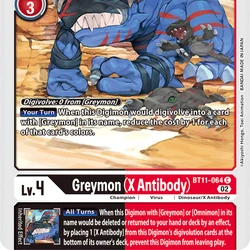 digimon card game greymon Greymon [EX1-004] (Blast Ace Double Pack Set) [Classic Collection] main image 0