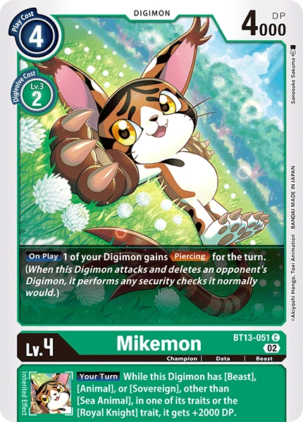 Mikemon (BT13-051) | DigimonCardGame Wiki | Fandom