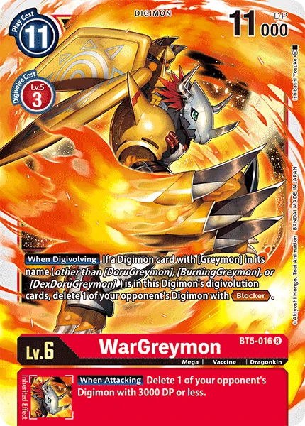 WarGreymon (BT5-016) | DigimonCardGame Wiki | Fandom
