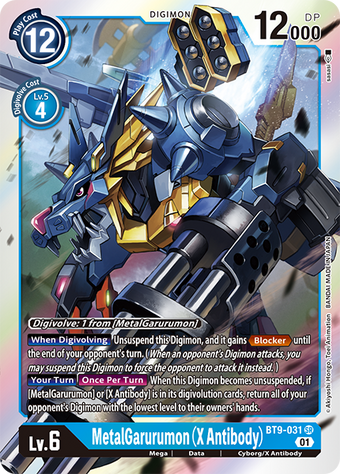 MetalGarurumon (X Antibody) (BT9-031) | DigimonCardGame Wiki