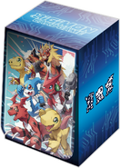 Deck Box with Art featuring Agumon, Veemon, Wormmon, Guilmon, Agunimon, Agumon, Shoutmon
