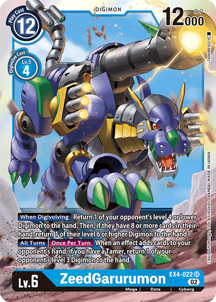ZeedGarurumon (EX4-022) | DigimonCardGame Wiki | Fandom ZeedGarurumon (EX4-022) | DigimonCardGame Wiki | Fandom
