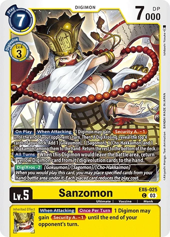 Sanzomon (EX6-025) | DigimonCardGame Wiki | Fandom