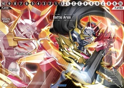 digimon card battle magnamon Magnamon & Veemon Radiance of Miracles TCG Playmat – Usagi Draws