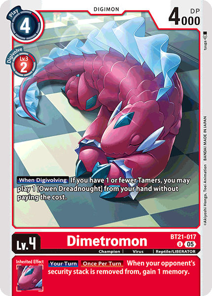 Dimetromon (BT21-017) | DigimonCardGame Wiki | Fandom