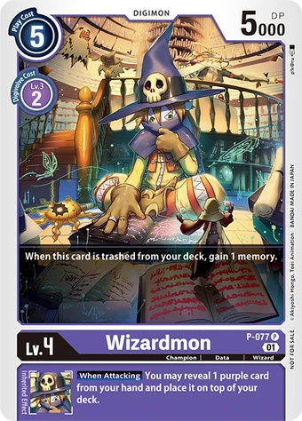 Wizardmon (P-077) | DigimonCardGame Wiki | Fandom