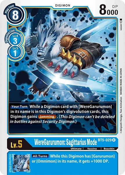 WereGarurumon: Sagittarius Mode (BT5-029) | DigimonCardGame Wiki