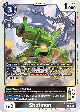 Shotmon (BT21-054) | DigimonCardGame Wiki | Fandom