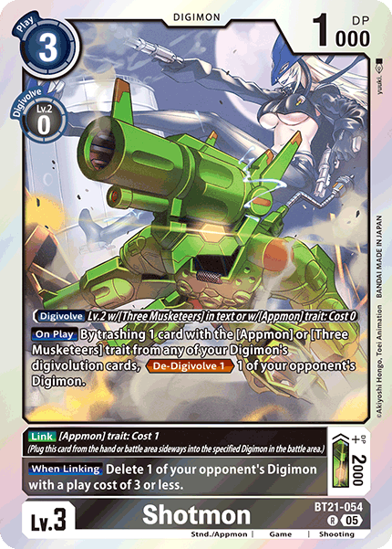 Shotmon (BT21-054) | DigimonCardGame Wiki | Fandom