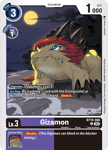 Gizamon (BT19-066) | DigimonCardGame Wiki | Fandom