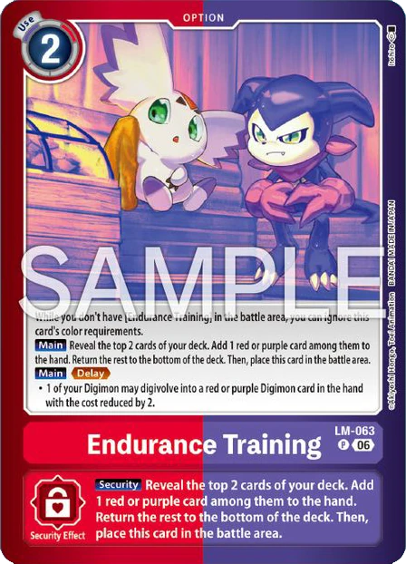 Endurance Training (LM-063) | DigimonCardGame Wiki | Fandom