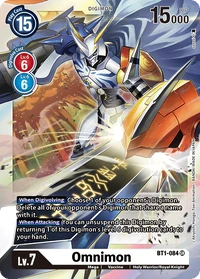 Omnimon, a White Digimon card